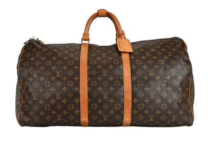 Vintage Keepall 60, £750, Handbags, Brown, Canvas, Front view